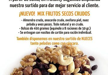 ¡Ampliamos nuestro surtido! Ahora también frutos secos #FrutosSecosEnTuOficina