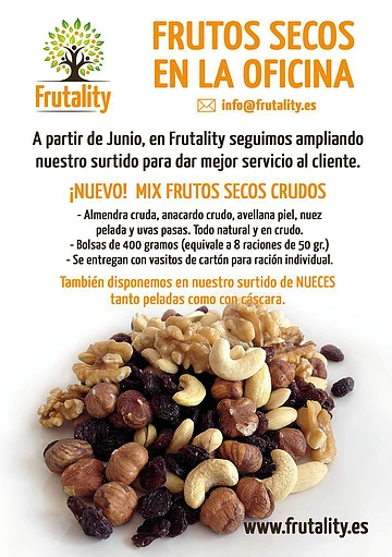 ¡Ampliamos nuestro surtido! Ahora también frutos secos #FrutosSecosEnTuOficina